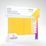 GAMEGENIC - PRIME: 100 Yellow Standard Board Game Sleeves (66mm x 91mm)
