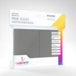 GAMEGENIC - PRIME: 100 Grey Standard Board Game Sleeves (66mm x 91mm)