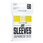 JUST SLEEVES - 60 Japanese Card Sleeves (62 x 89mm) Yellow Back