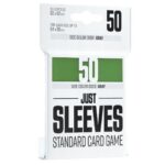 JUST SLEEVES - 50 Standard Card Sleeves (66 x 92mm) Green Back