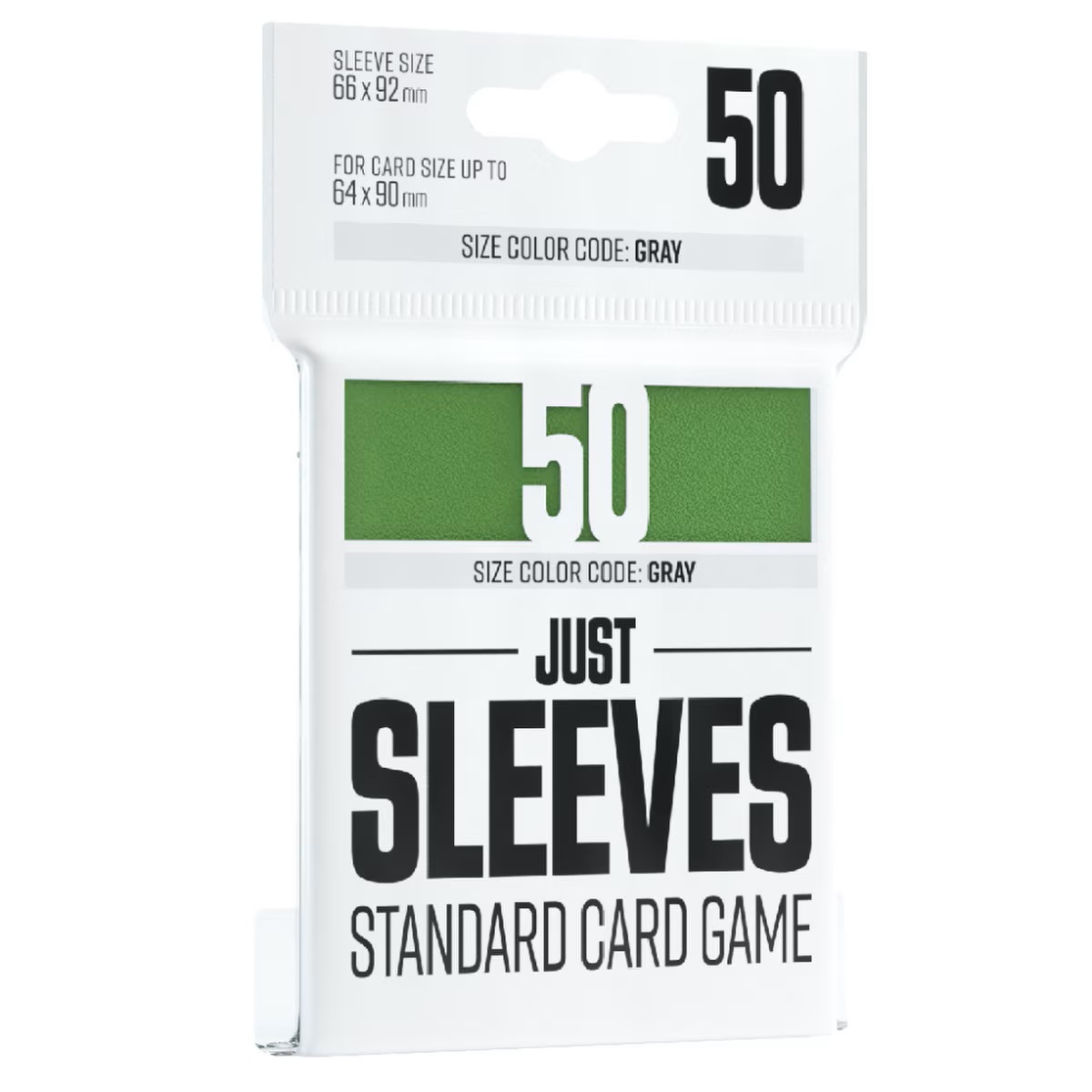 gx1006_main-1 JUST SLEEVES - 50 Standard Card Sleeves (66 x 92mm) Green Back - Image 1