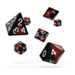 Oakie Doakie: RPG Dice Set - Glow in the Dark Lava 7 Dice Set